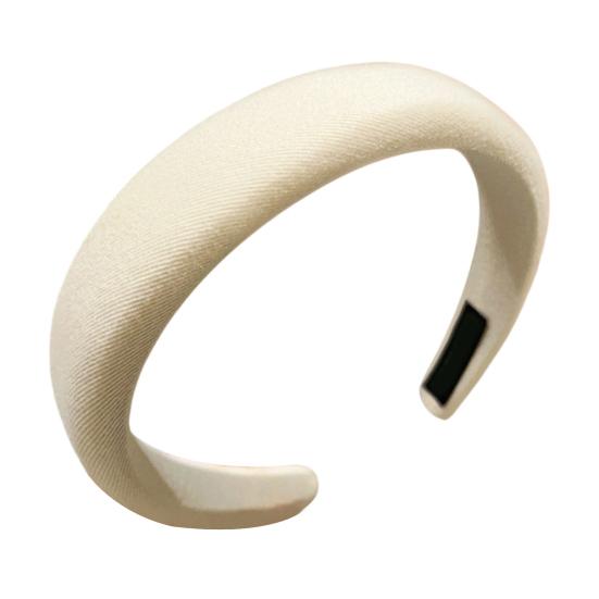 

Women Headband Thick Sponge Filling Natural Face Shaping Headband Comfortable High бежевый