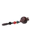 Pomegranate Flower Rosewood Pendant Keychain & Phone Strap Accessory