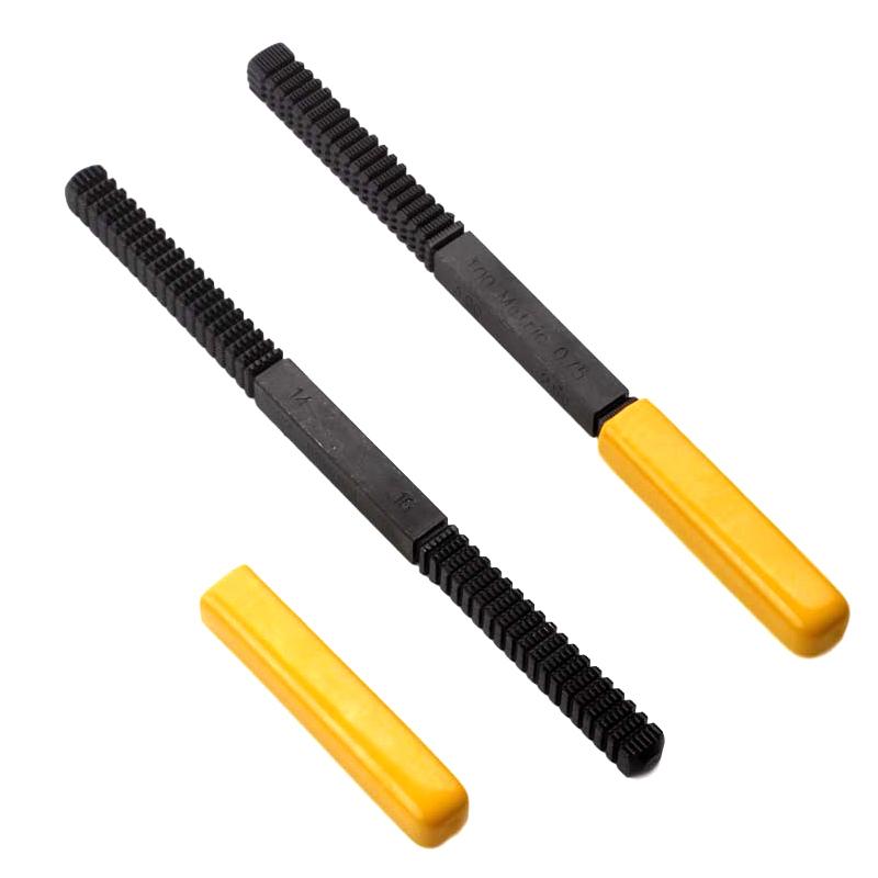 Gewindefeile Metrische Gewindereparaturfeile Reinigt Beschädigte Gewinde 0,75-3 mm Steigung Metallbeschläge Heimwerker Handwerkzeuge
