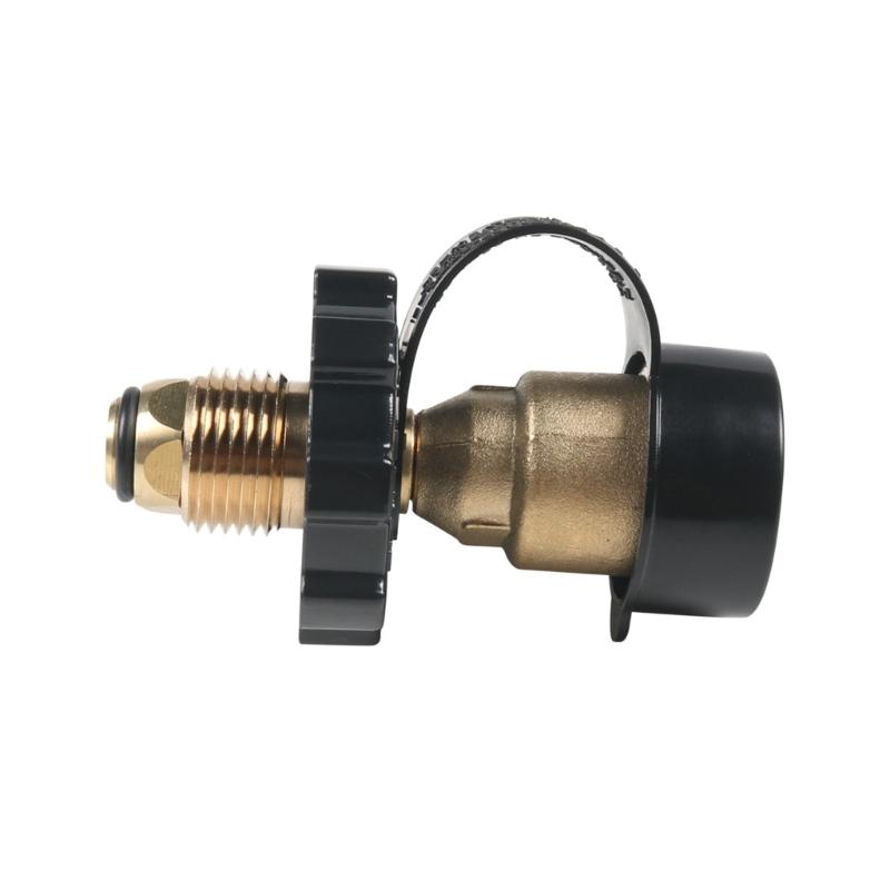Brass Propane Adapter Converts POL Tanks To QCC Connection Suitable for Campers and Barbecue Enthusiast Outdoor Grilling