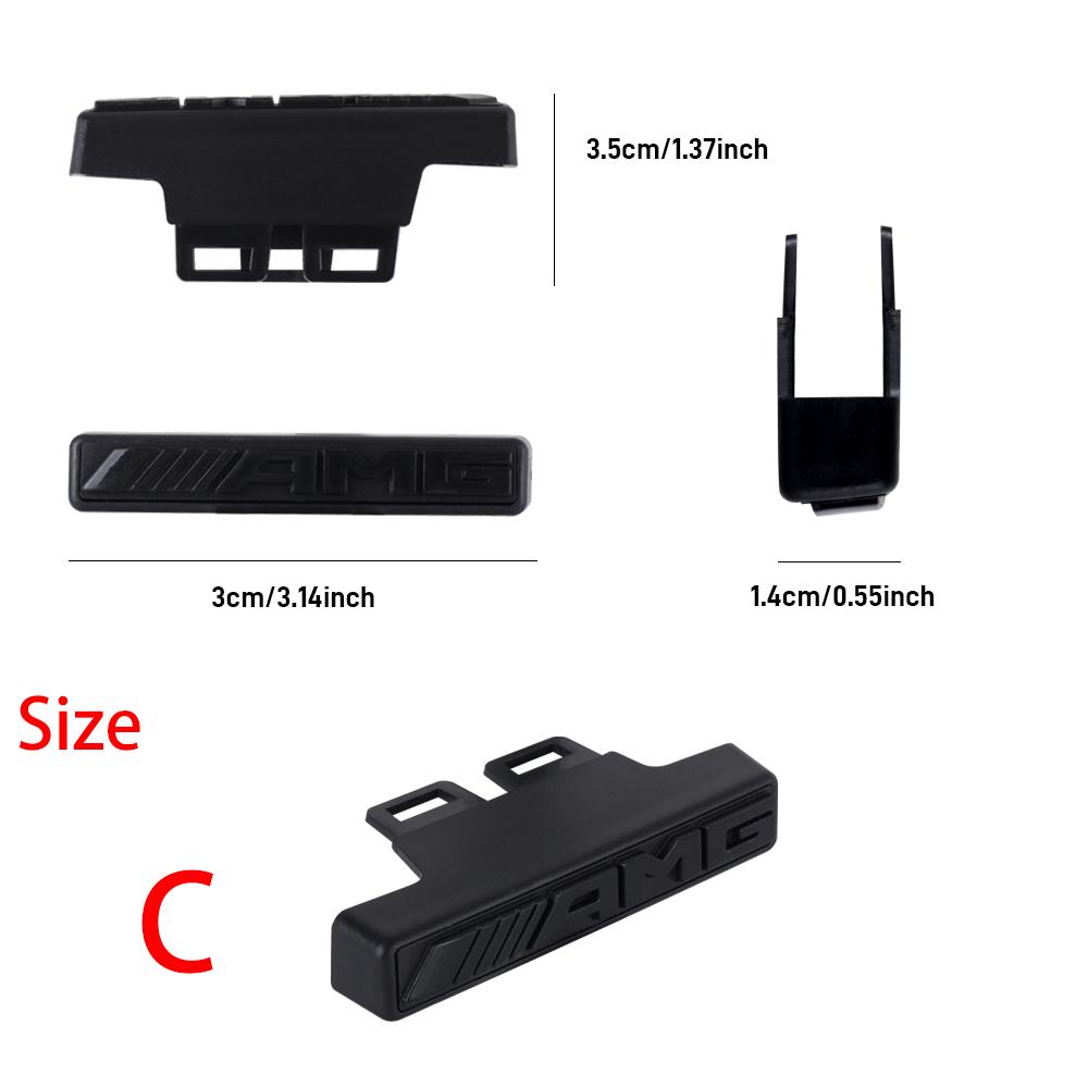 GLC GLB 1 Stück ABS AMG Grill Kühlergrill Emblem Für AMG Mercedes-Benz W463 W464 W461 G63 G65 Kühlergrill Aufkleber Emblem Abzeichen Aufkleber Auto Ac