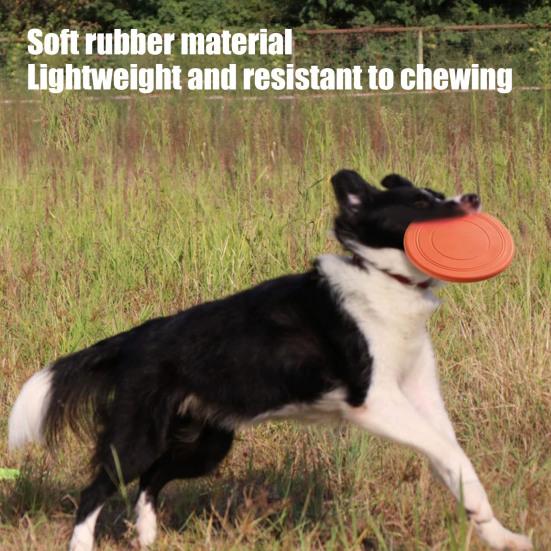 Flying Disc Pet Toy Food-Grade Silicone Bite-Resistant Waterproof Pet Chew Toy Dog Mouth Protection Toy