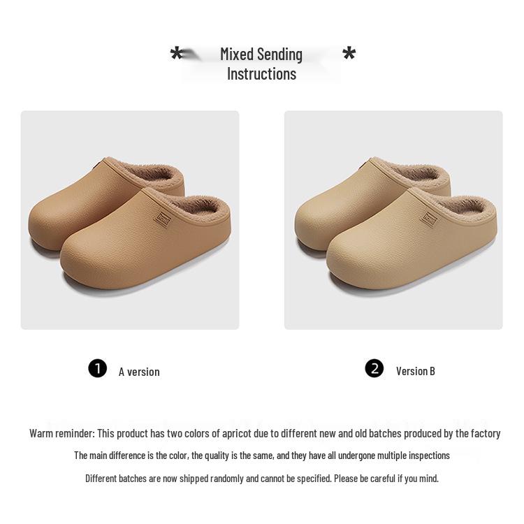 Eva Wasserdichte Baumwollpantoffeln - Winter Indoor Warm Plüsch für Damen & Herren