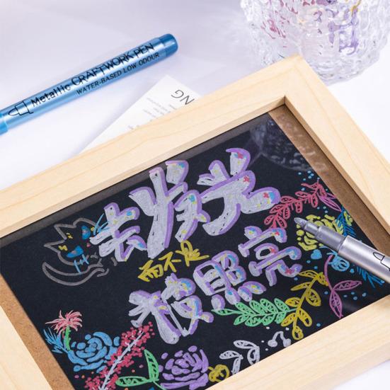 Zestaw 12 szt./pudełko długopisów żelowych Jasne, nasycone kolory Mocne pokrycie Klips Projekt Długopisy atramentowe Papier