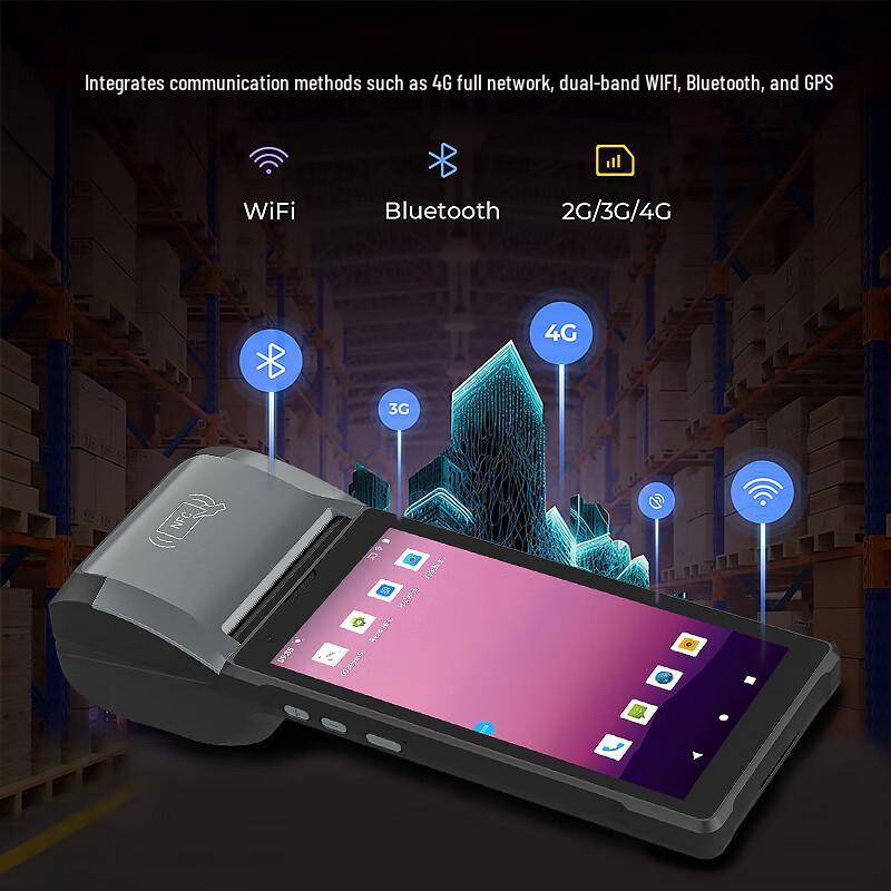 QS PDA-601 Handheld Thermal Printer Scanner with NFC