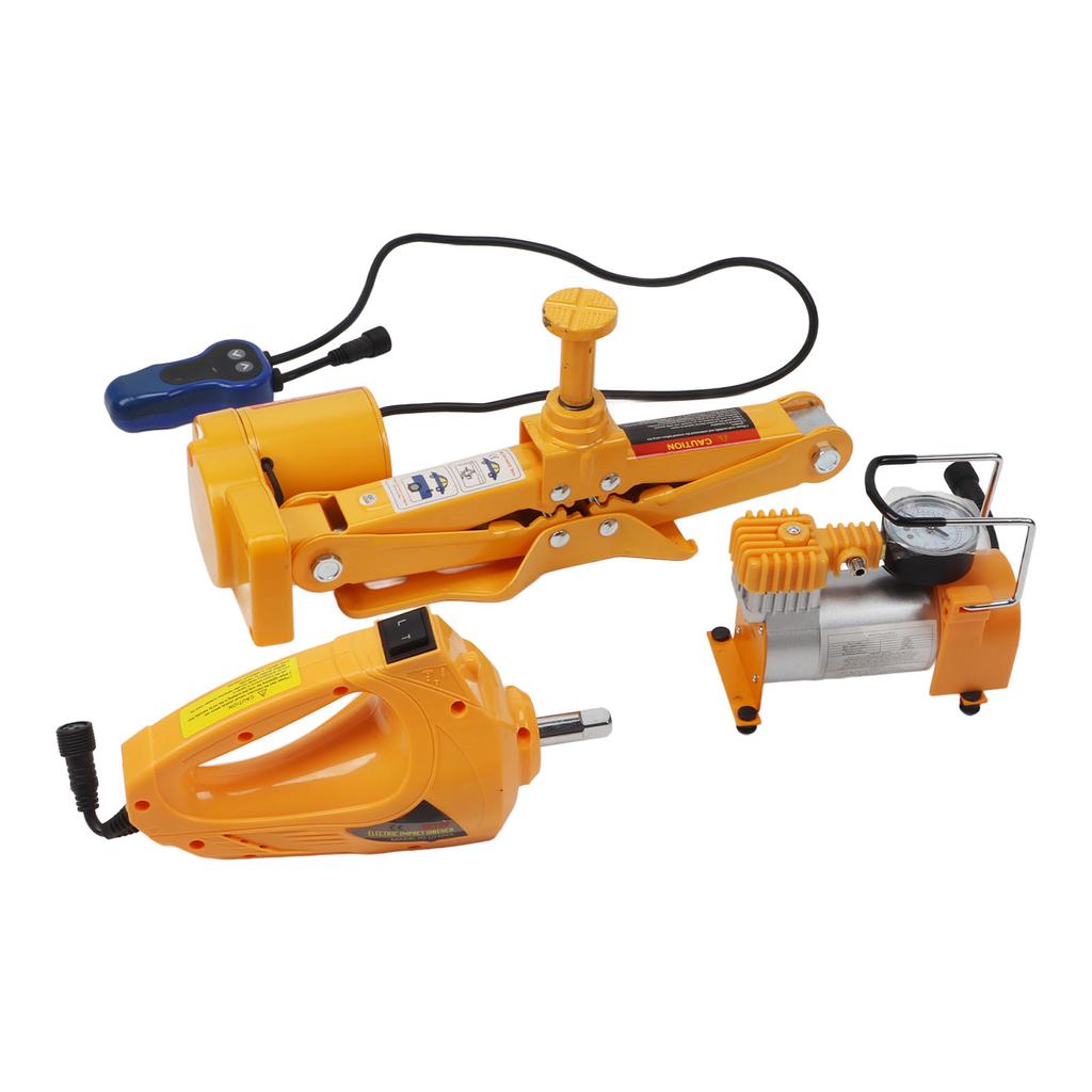 Electric Car Jack Kit 12V Portable Scissor Lift Jack Car Repair Tool with Electric Impact Wrench Tir