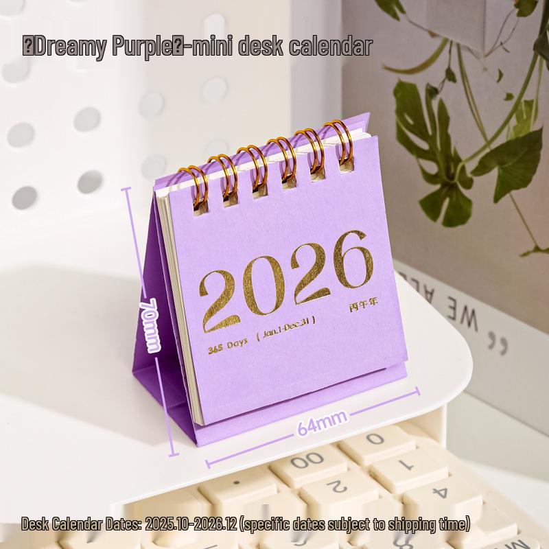 2026 Jahr des Pferdes Niedlicher Cartoon Schreibtischkalender & Planer Notizbuch für Studenten