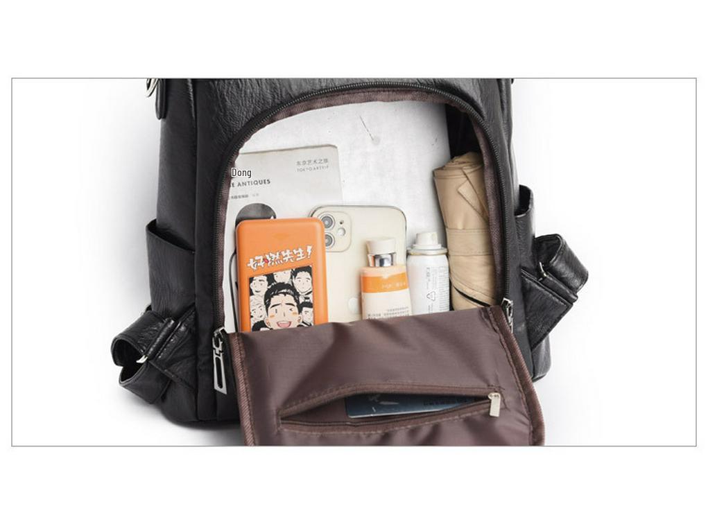 Large Capacity Women's Retro Fashion Backpack - Versatile European & American Style for Commuting