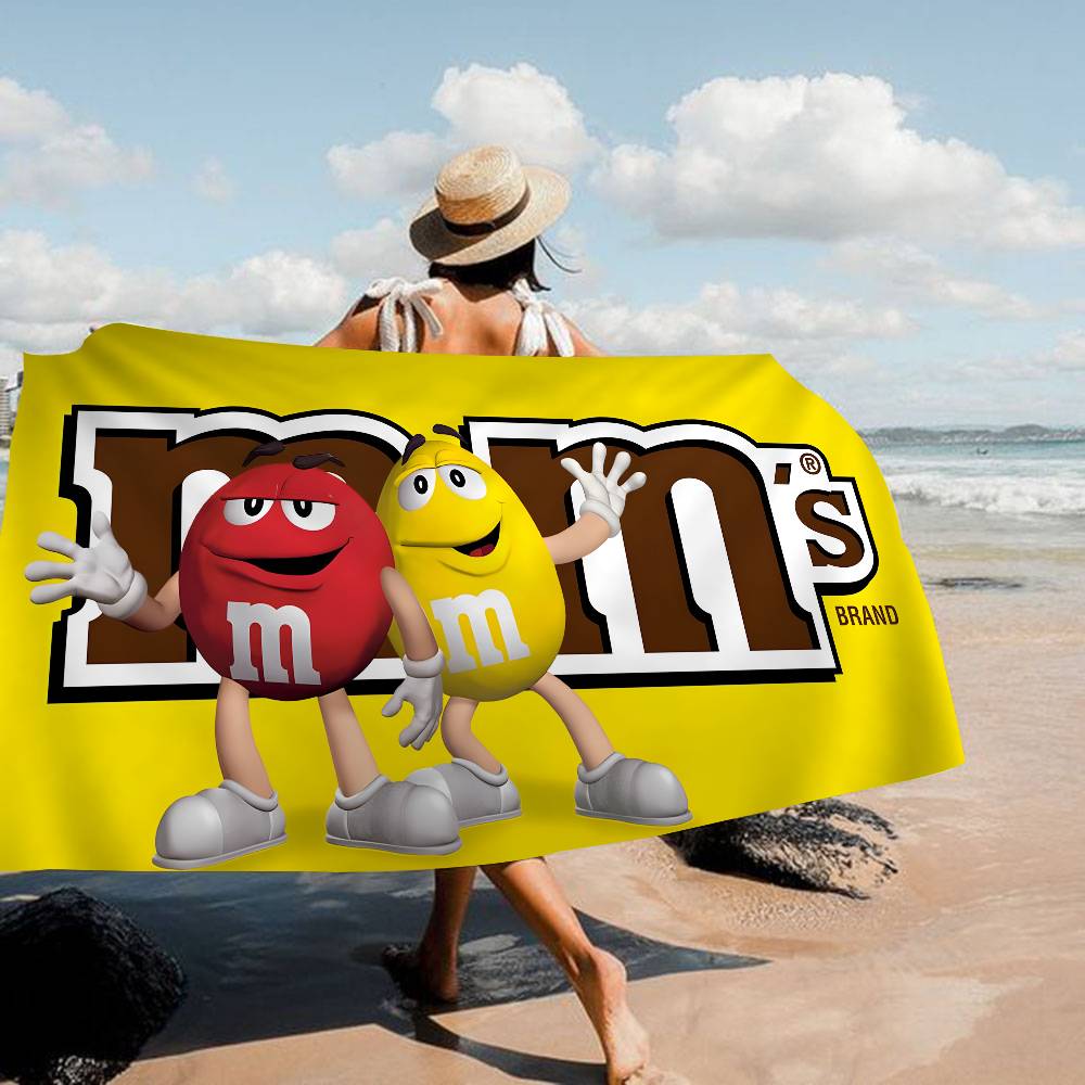 Carpet M&M Candy Snacks Microfiber Beach Towel Absorbent Quick dry Soft Yoga Swimming Resort Mountain Climbing Towel