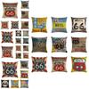Eye-catching Route 66 Cotton Linen Pillow Cover With Invisible Zipper And Art Deco Style