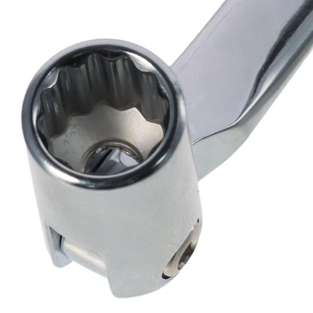 8mm × 10mm 12 Point Flexible Head Socket Wrench Shake Head Multifunctional Socket Wrench  Worker
