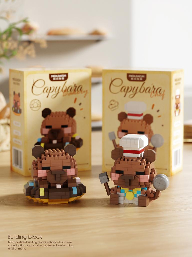 Kawaii Gifts Capibara Toys Micro Particle Building Blocks Cartoon Figure Children Toys Back-to-School MINISO