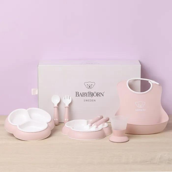 

[BabyBjorn] Набор детской посуды (новый) gray