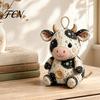 Proyecto de Costura con Tela Floral Patchwork Ratón Kit DIY, Set de Manualidades Hecho a Mano con Tela, Relleno y Botones Lindos de Decoración de Peluche, Adorno Relleno