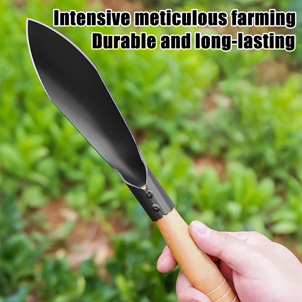 Household Garden Tool Shovel,Stainless Steel Gardening Tool with Wooden Handle,easy To Remove Grass & Dig Soil Transplant Shovel