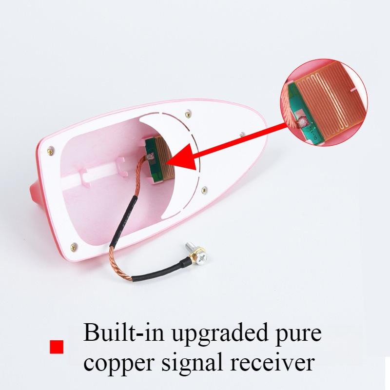 Car Radio Shark Fin Car Shark Antenna Radio FM Signal Design for All Automobiles Aerials Auto Exterior Styling Replacement Parts