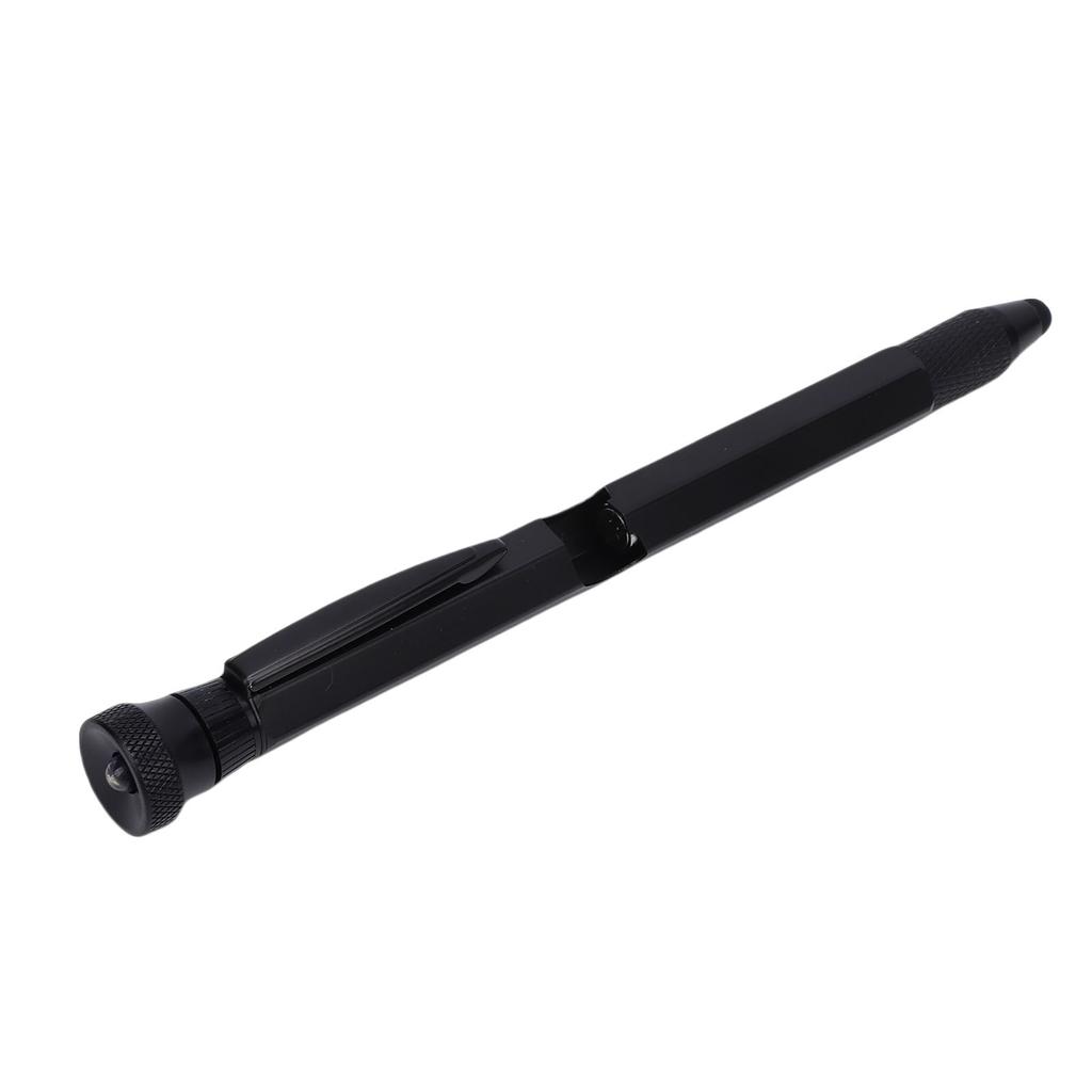 12 in 1 Multitool Pen Ballpoint Multi Tool Pen with LED Light Screwdrivers Level Ruler Bottle Opener 2 Ink Refills