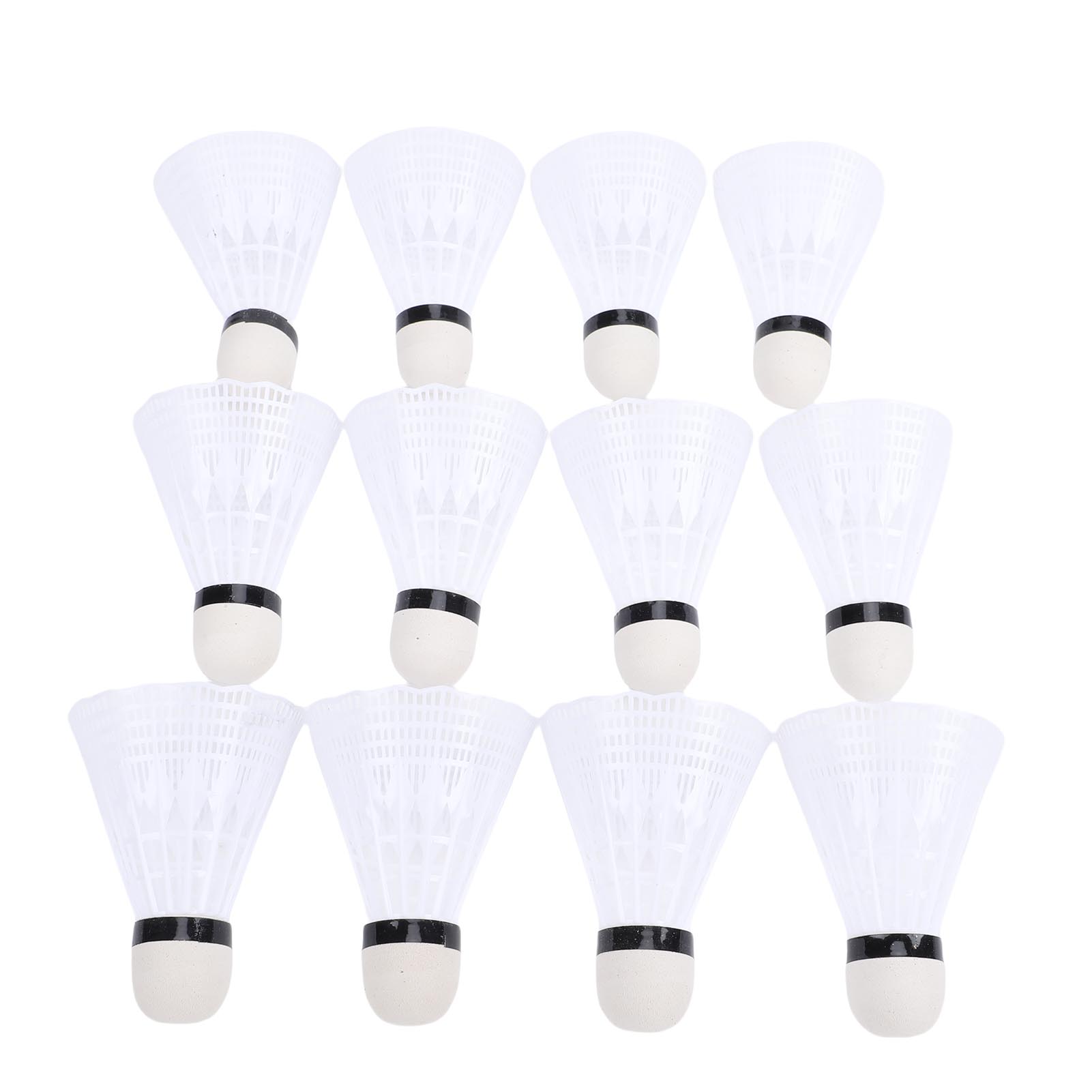 

12PCS Nylon Shuttlecocks with Stability High Speed Badminton Balls for Batting Practice Training Indoor Outdoor Sports