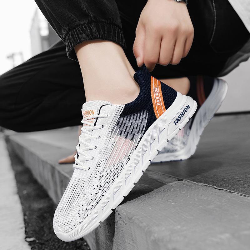 New Men's Sneakers Summer Mesh Casual Running Lace Up Soft Sole Tennis Men Breathable Fashion Sports Shoes Zapatillas Hombre