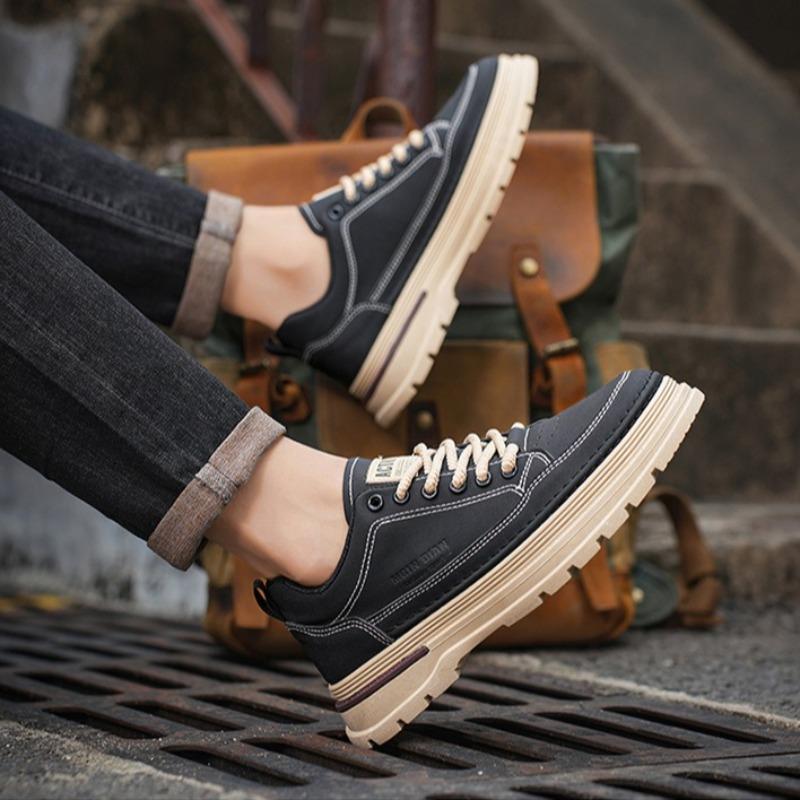 Mode Herren Casual Arbeitsschuhe Herbst Neuer Trend Herren Bequeme Rutschfeste Sportschuhe Slipper Herren Low-Top Stiefel Zapatos De Hombre 39-44