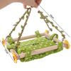Bite Resistant Bird Hanging Hammock Breathable Stable Parrot Nest Bed Removable Bird Swing For Parrot Hamster Lovebird