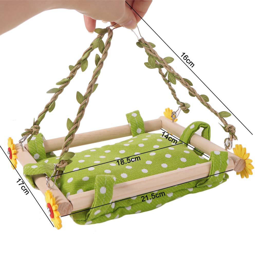 Bite Resistant Bird Hanging Hammock Breathable Stable Parrot Nest Bed Removable Bird Swing For Parrot Hamster Lovebird