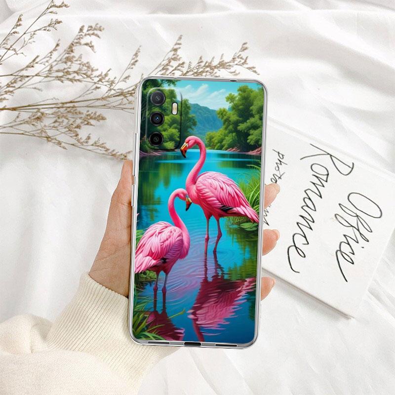 IK28 Flamingos Pink Phone Case for Motorola Moto G10 G20 G30 G31 G32 G34 G35 G41 G42 G50 G51 G52 G55 G60 G60S G62 G71 G72 G75