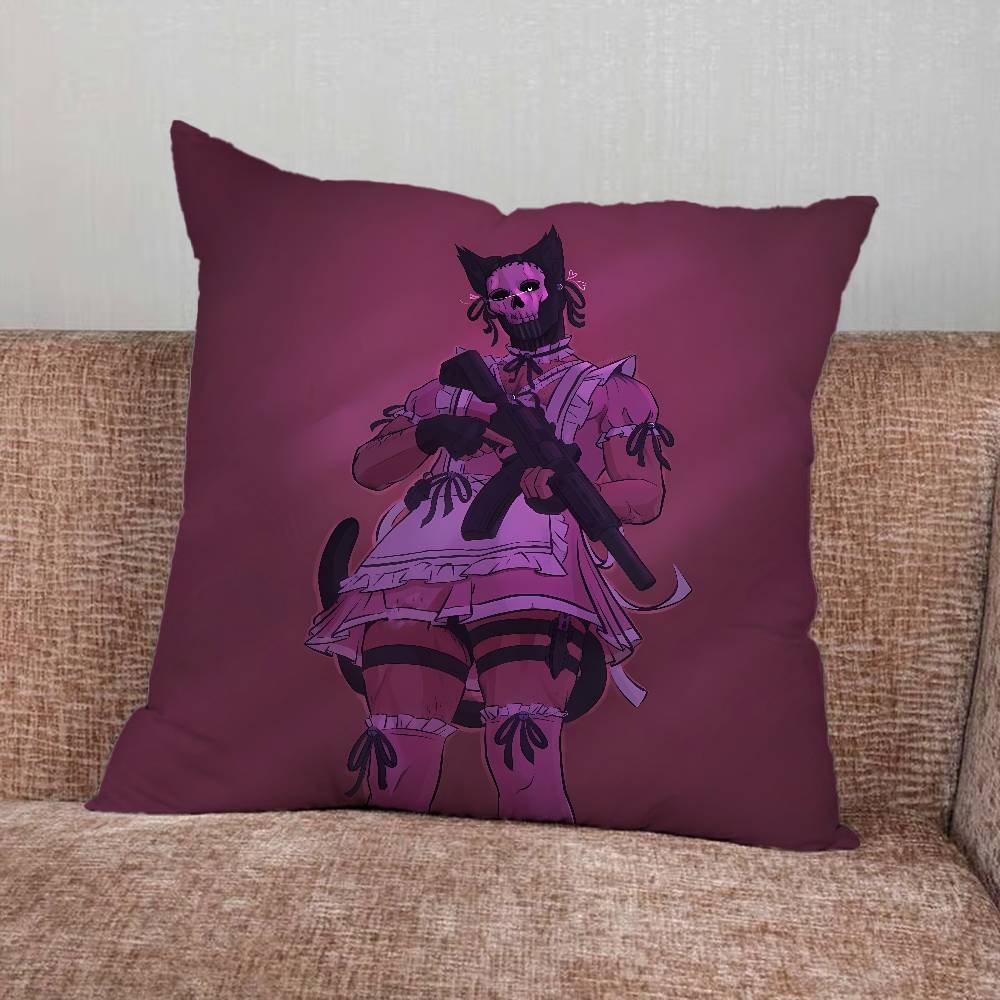 C-Cod C-Call of Duty Simon Ghost Riley Federa per Cuscino per Casa Camera da Letto Auto Ufficio Decorazione Soggiorno Copricuscino per Divano