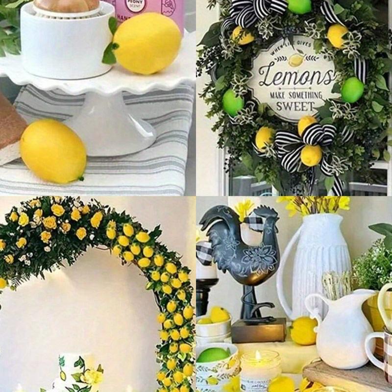 Strawberries - Red Plastic Fruit Decorations for Home, Kitchen, Parties, Photo Props - Versatile Year-Round Summer Decorations