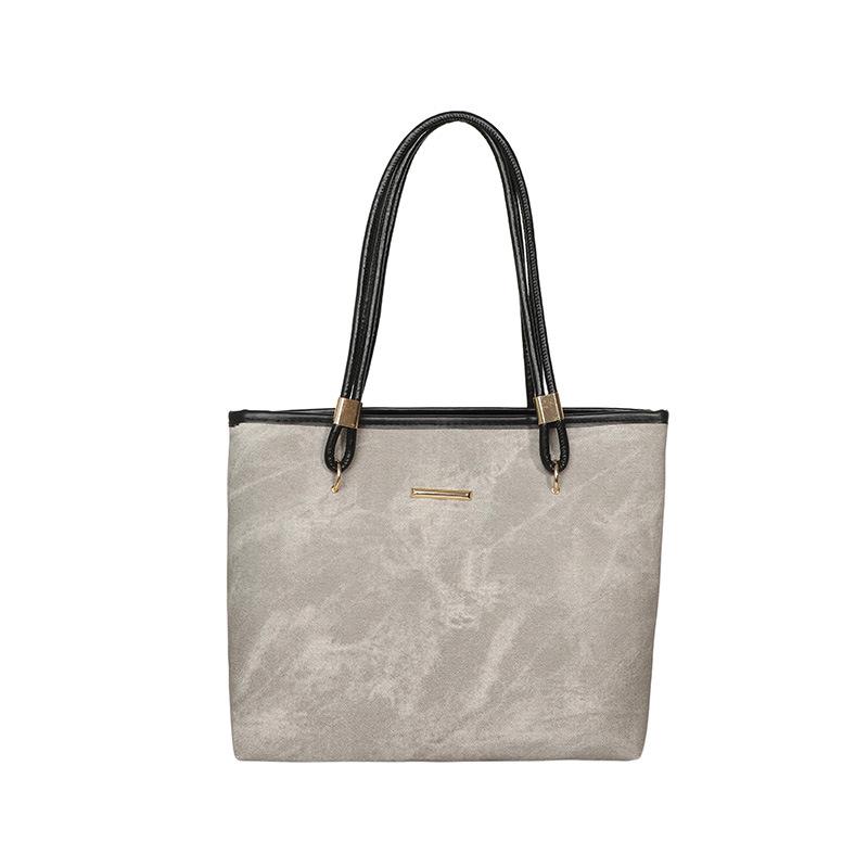Luxury Spring/Summer 2026 Women's Fashionable Large Capacity Tote Bag - Versatile Single Shoulder Commuting Bag