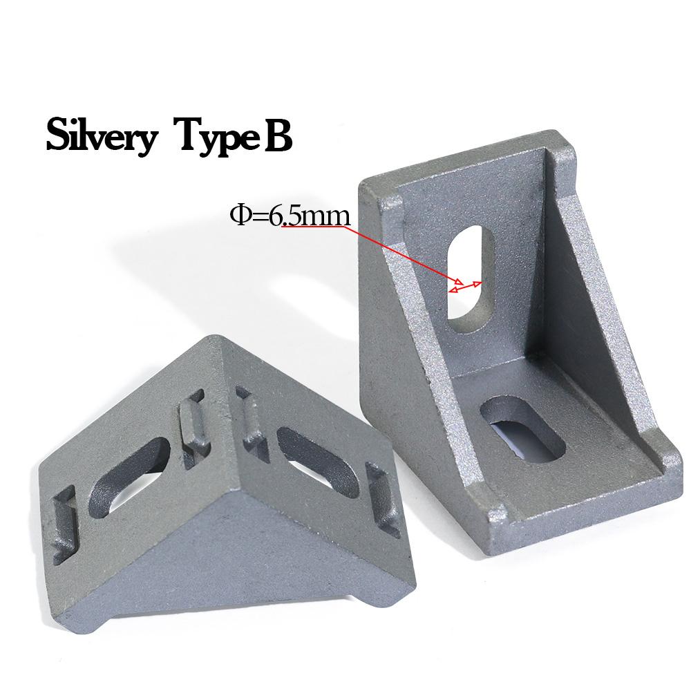 20pcs 3030 Corner Fitting Angle 30x30 Decorative Brackets Aluminum Profile Accessories L Connector Fasten Connector