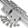 Heavy Duty Rail Brackets Holders Support Clamps with 8mm Threaded Holes for Reliable Mounting of Tool Easy Installation