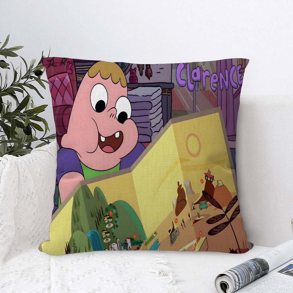 Classic Cartoon C-Clarence TV Cushion Cover Inches Farmhouse Decor Home Throw Pillow Covers For Couch Decorations