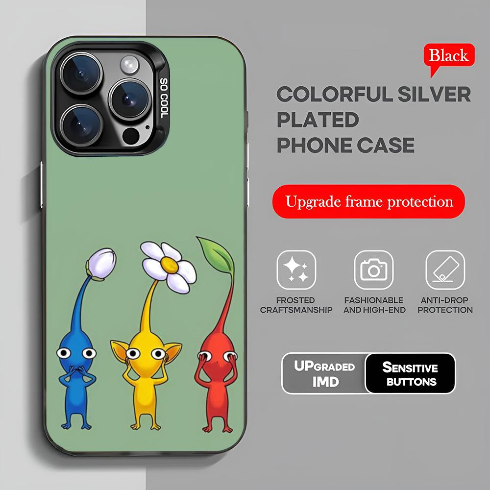 Game Pikmin 4 Phone Case Iphone 16 Pro Max Case Case For IPhone 16 15 Pro XR XS 7 8 Plus SE2024 Shockproof Color Phone Funda Co iPhone 12