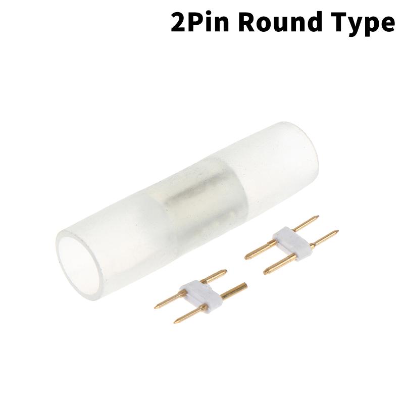 110V 220V Led Strip Light Connector Accessories I T L Shape 2Pin Connectors For Rgb Neon Light Single Color Led Strip