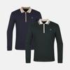 DENNIS GOLF Men'S Neoclassic Zip-Up Long Sleeve Polo Shirt_Naqfmts006