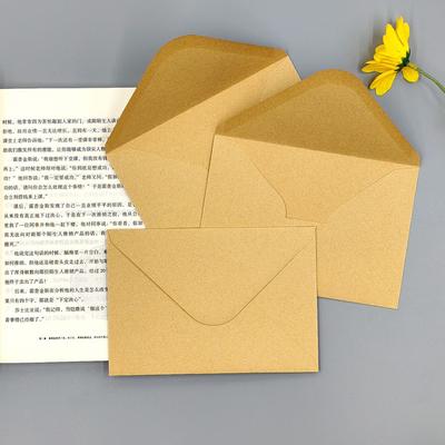 50pcs Brown Envelopes, European Blank Greeting Card, Invoice Bag, Business Card Bag