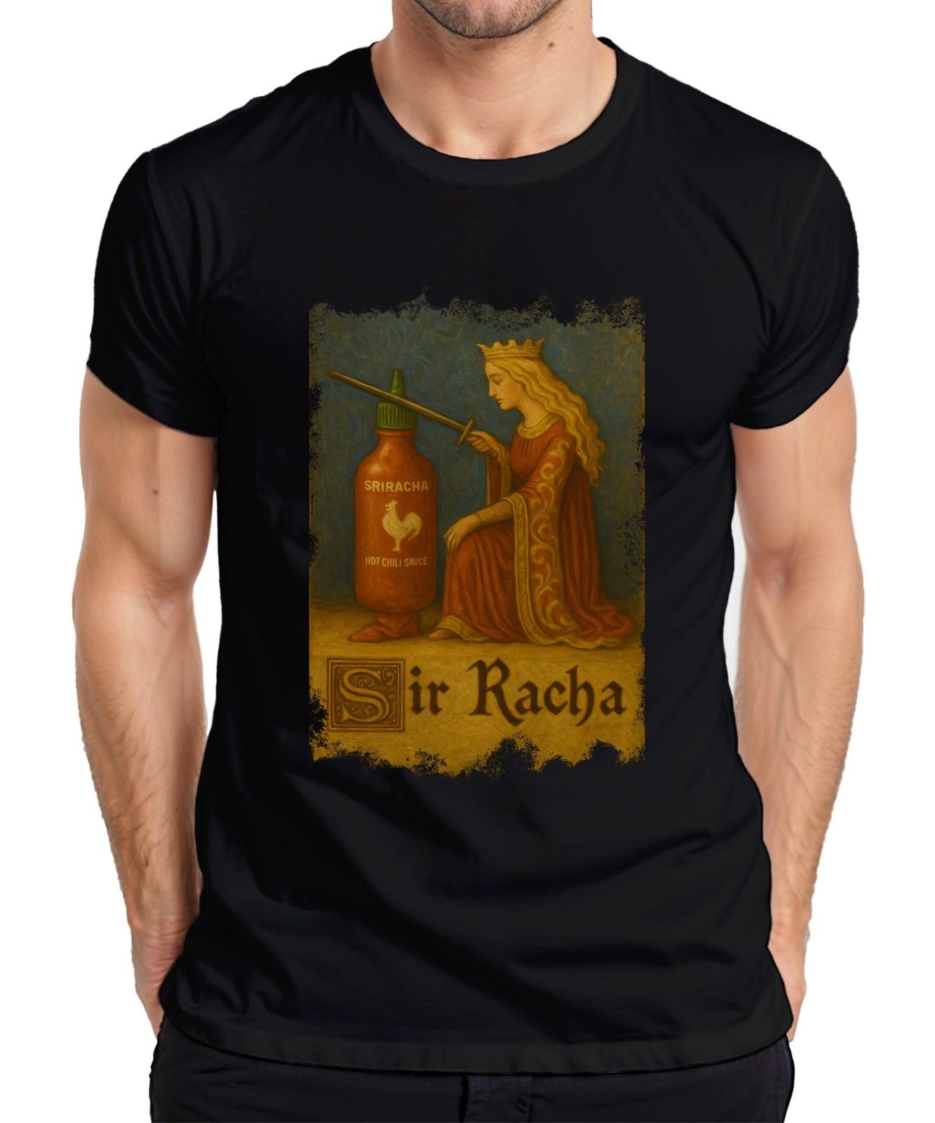 Sir Racha Sriracha Knight Knighthood Queen Medieval Chili Mens T-Shirt- S разноцветный