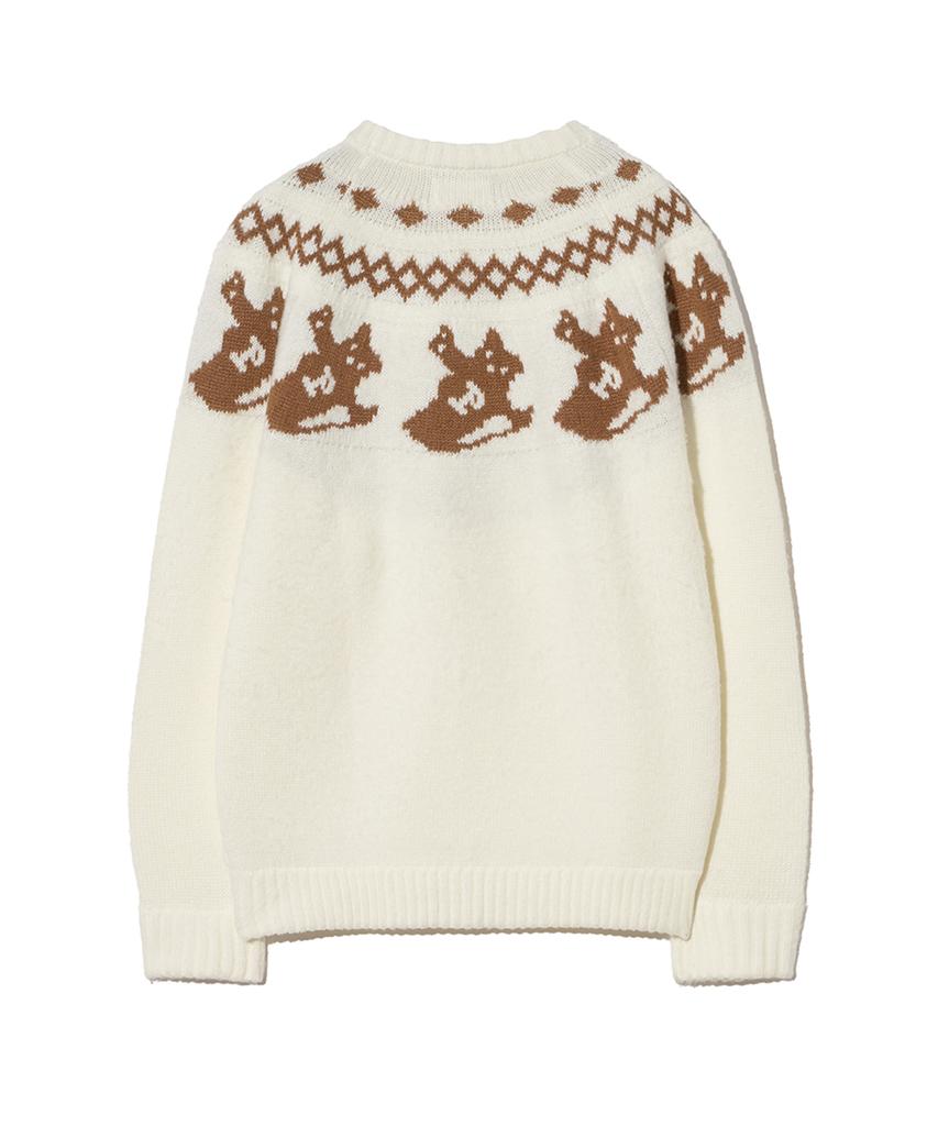 PHYSICAL DEPARTMENT Yoga Bear Nordic Knit_Ivory