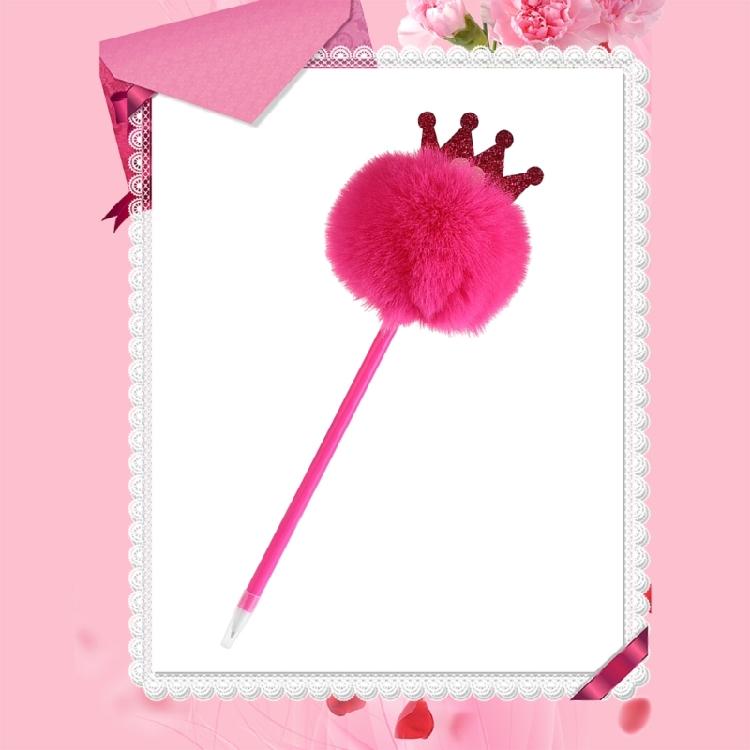 Furry Pom Ballpoint Pen 0.7mm Pen Point for Student Adult Funny Ballpoint Pen for Writing Journaling Office Writing Tool