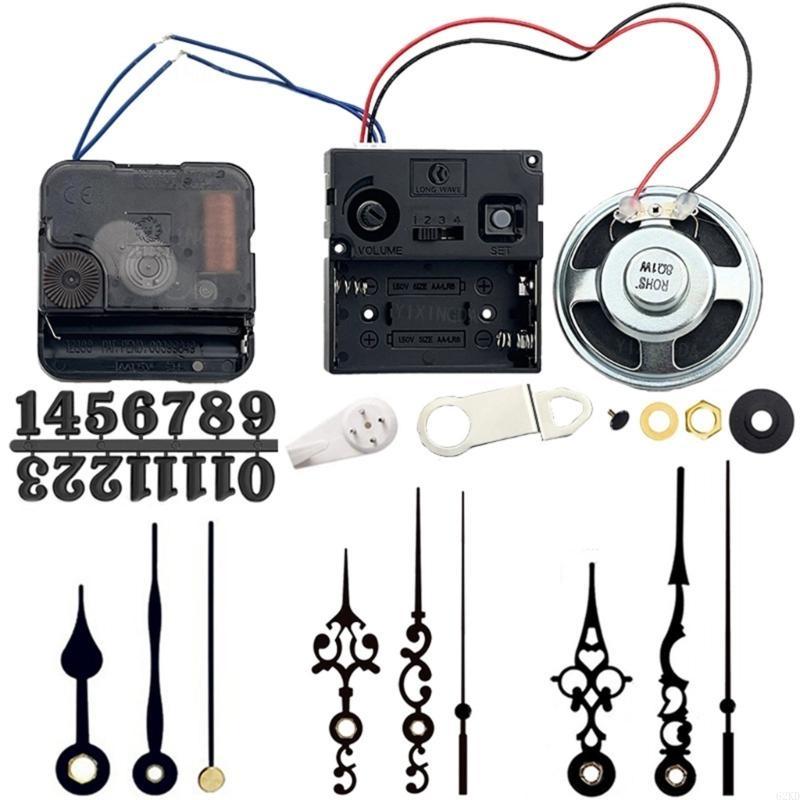 62KD DIY Quartzs Clock Mechanism Set Battery Powered Motor Replacements 12888 Clock Movement for Wall Clocks for Hobbyists