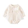 Newborn Girl Cotton Long Sleeve Romper - Autumn/Winter