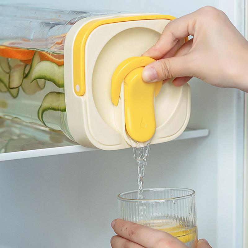 2.5/3.5L Konvice na studenou vodu s kohoutkem Přenosný plastový dávkovač nápojů Lednička Kbelík na ovocný čaj Nádoba na tekuté nápoje