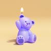 DIY Birthday Bear Birthday Cake Decoration Glue Mould Ins Wind Bear Aromatherapy Ornament Candle Silicone Mold