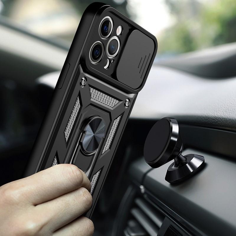 Applicable To IPhone 16 Pro Push Window Mobile Phone Case Apple 15 Car 14 Sergeant X Ring Bracket Protective Cover