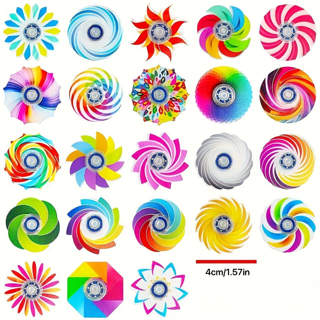 10/20/30pcs Acrylic Fidget Spinners for Stress Relief Multi Color Sensory Toys,Perfect for Christmas Gifts,Kids Party Favors Classroom Office Fun