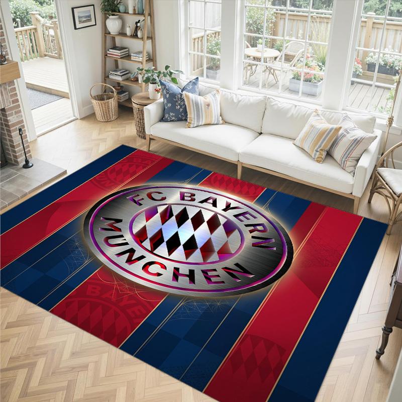 Design Bayernu Mnichov Křišťálový sametový koberec Útulný Ne?Protiskluzová tištěná předložka do ložnice, obývacího pokoje, předsíně