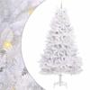 Artificial Foldable Christmas Tree White 300 Cm PVC and Steel