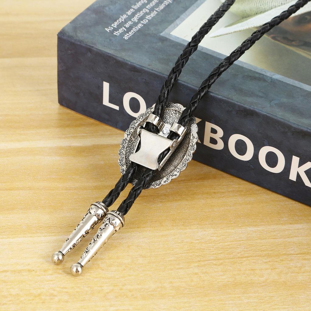 Vintage Bolo Ties for Women Men Turquoise BolaTie Necktie Western Cowboy Necklace Bolo Tie Music Concert Tours Neckwear