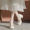 Fashion Ladies Shoes 2025 Mary Janes Women's High Heels Fashion Dress Pumps Women Round Toe Shallow Chunky Heels Shoes Women Zapatos